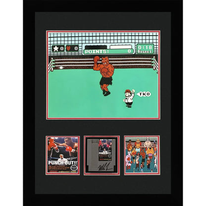 Mike Tyson autographed original Nintendo Punch-Out game shadowbox