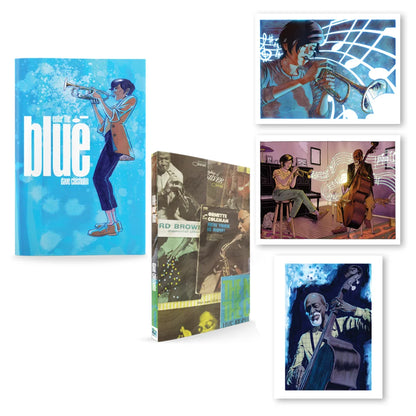 Miles Davis Blue Note Records jazz graphic novel trumpet case
