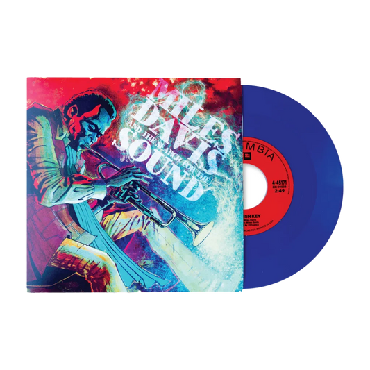 Miles Davis Blue Vinyl Variant with Dave Chisholm art in sleeve, featuring In The Miles Davis Sound
