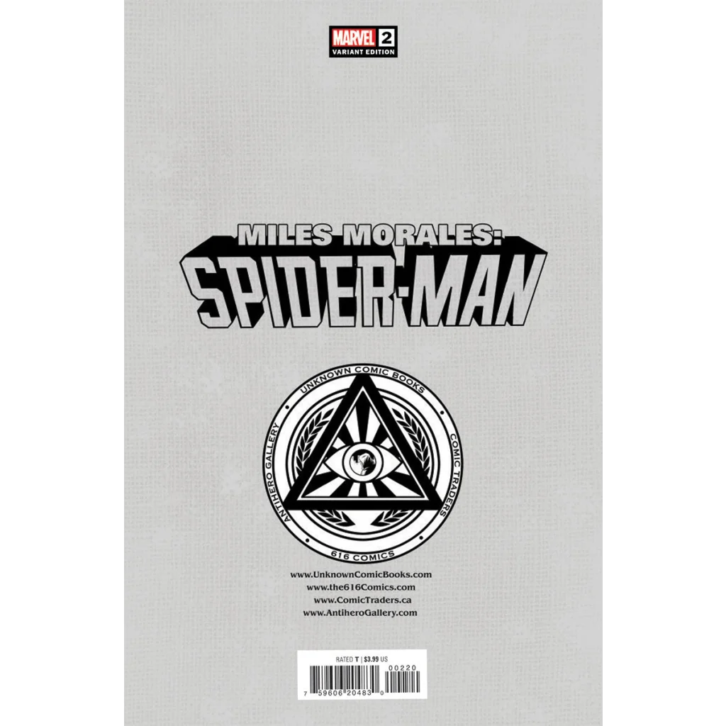 Comic book cover for Miles Morales Spider-Man Ben Harvey Exclusive graded blue label