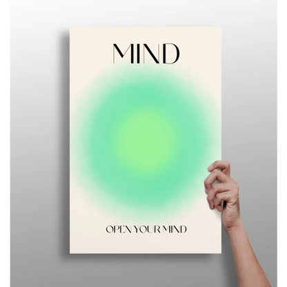 Insigne Aluminum Prints Open Your Mind Minimalist Wall Art | Insigneart USA | vintageantiquesgifts.com