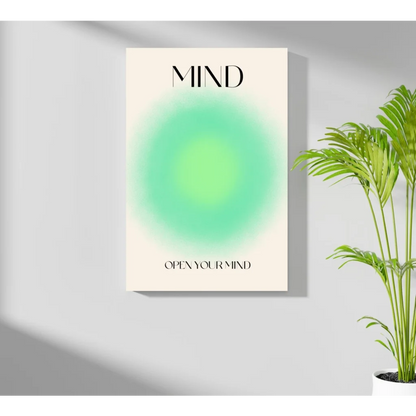 Insigne aluminum prints minimalist wall art with open your mind design