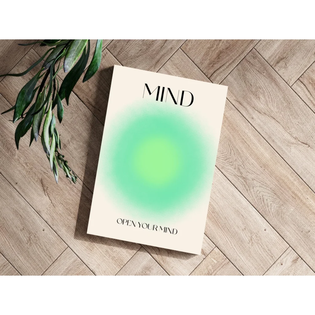 Insigne Aluminum Prints Open Your Mind Minimalist Wall Art | Modern Wall Art Decor | vintageantiquesgifts.com