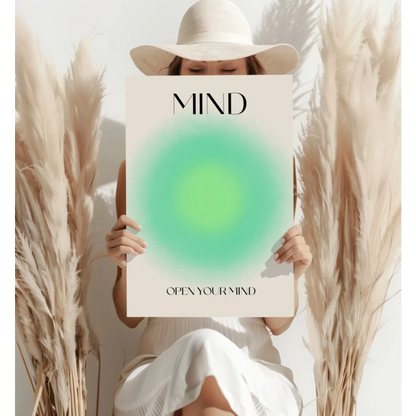 Insigne Aluminum Prints Open Your Mind Minimalist Wall Art | Contemporary Home Wall Art | vintageantiquesgifts.com