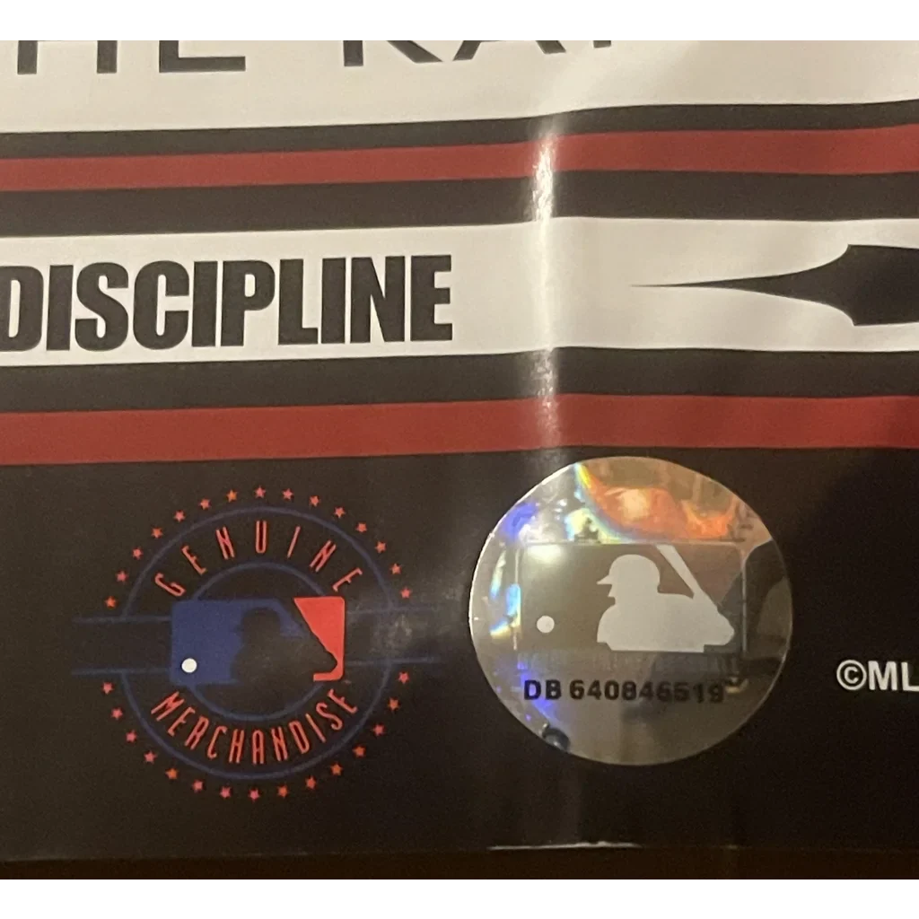 Vinyl record album cover of DISCIPLINE on Rare Boston Red Sox Dunkin Poster