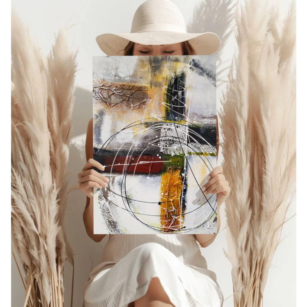 Bold Abstract Insigne Aluminum Prints Transform Your Space | Contemporary Home Wall Art | vintageantiquesgifts.com