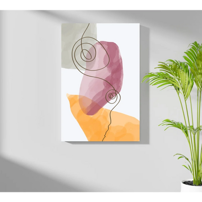Stunning Insigne aluminum prints with pink watercolor art