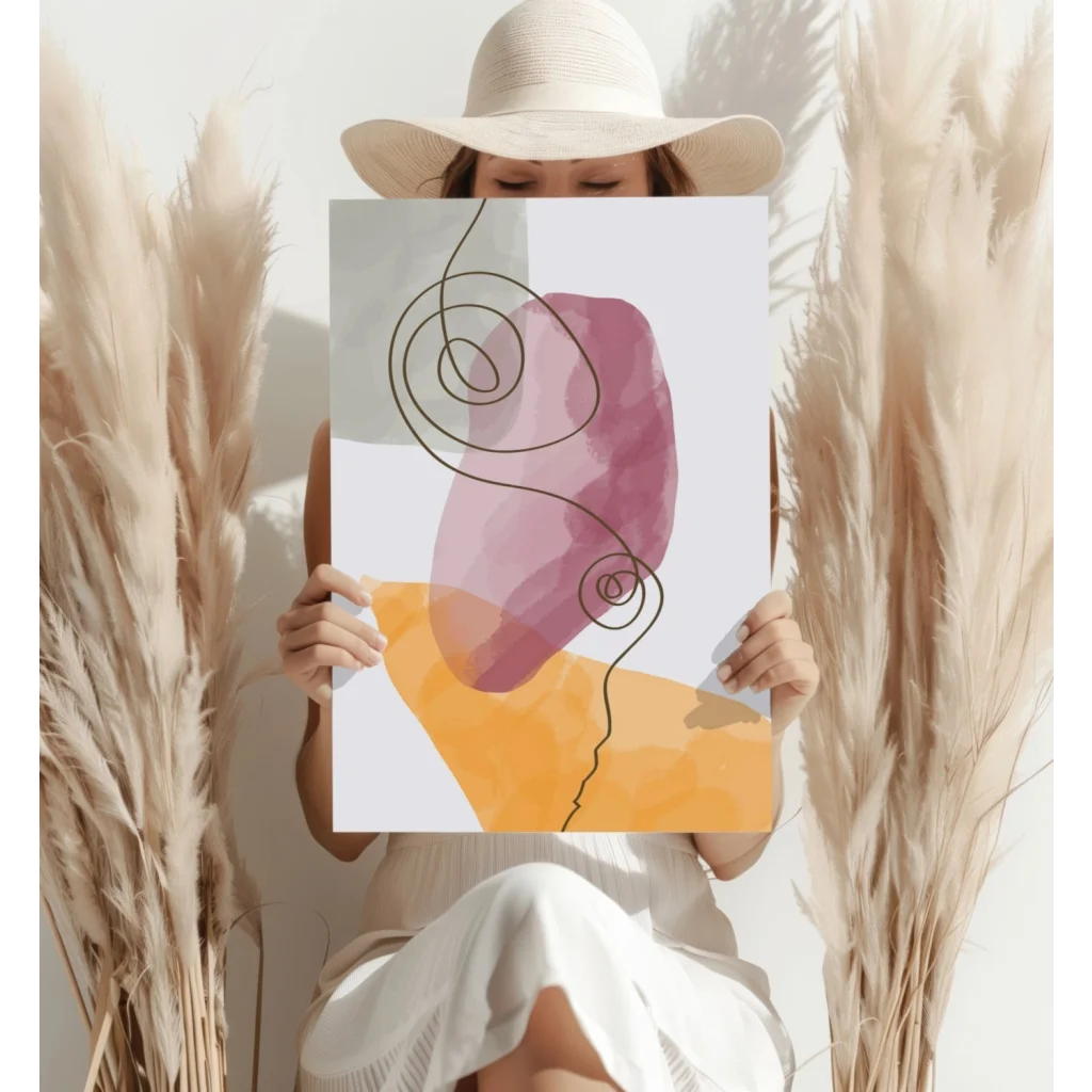 Stunning Insigne Aluminum Prints with Pink Watercolor Art | Contemporary Home Wall Art | vintageantiquesgifts.com