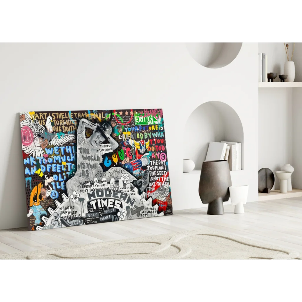 Graffiti Street Art Canvas Print for Bold Wall Art Lovers | Modern Wall Art Decor | vintageantiquesgifts.com