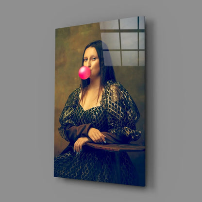 Mona Lisa bubblegum pop art canvas wall art print