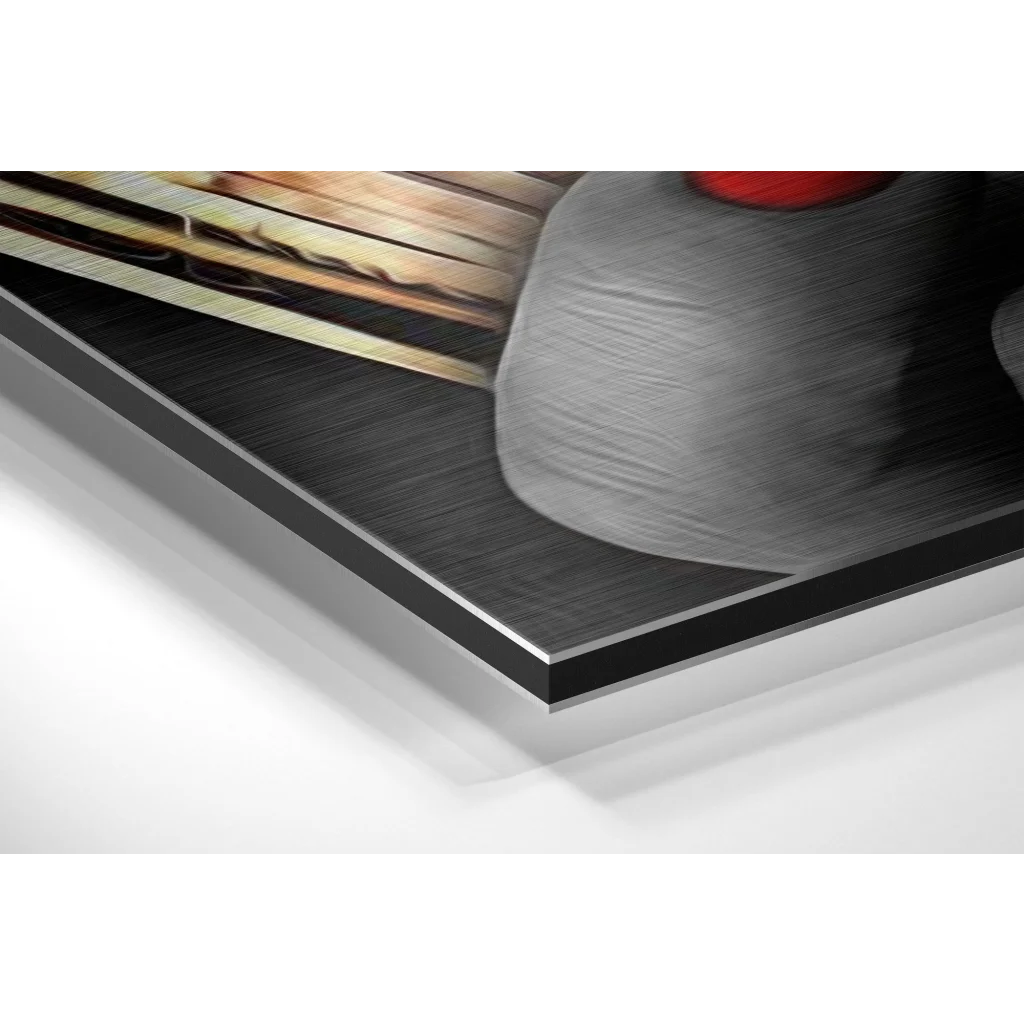 Glass Wall Art Money Brushed Aluminium Dibond Wall Art