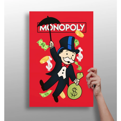 Monopoly Money Insigne Aluminum Prints for Game Room Walls | Insigneart USA | vintageantiquesgifts.com