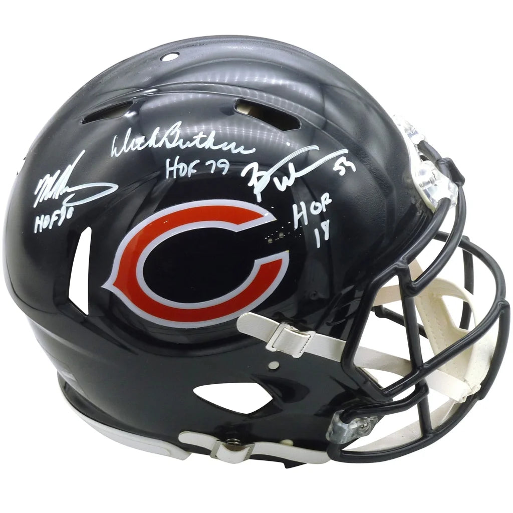Autographed Chicago Bears authentic Proline helmet with Dick Butkus signature