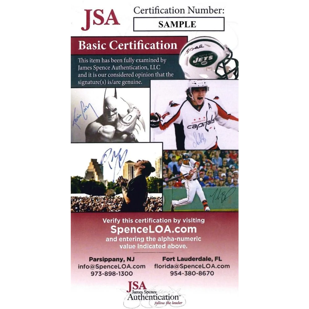 Certificate of authenticity for Mookie Betts signed Nike Jersey Dodgers collectible