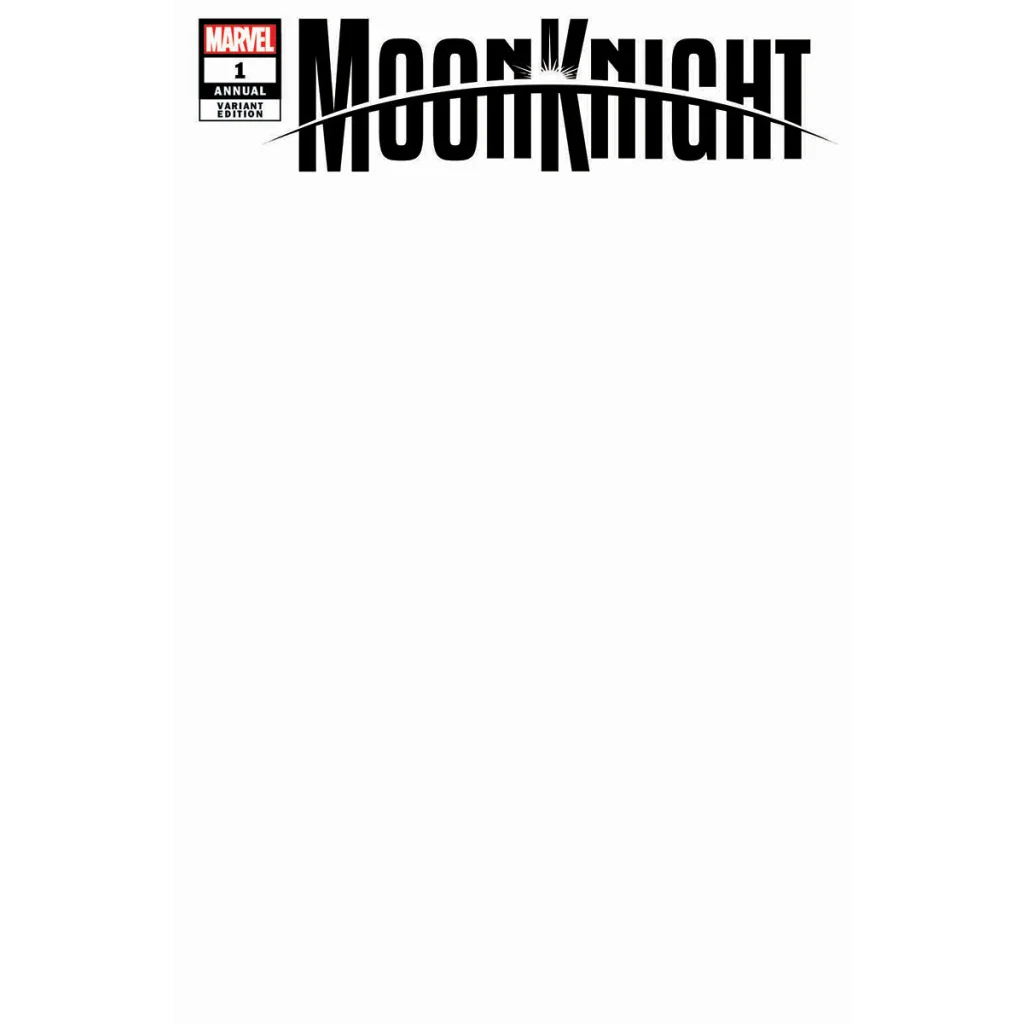 Moon Knight Annual 1 Preorder Blank Cover Edition comic