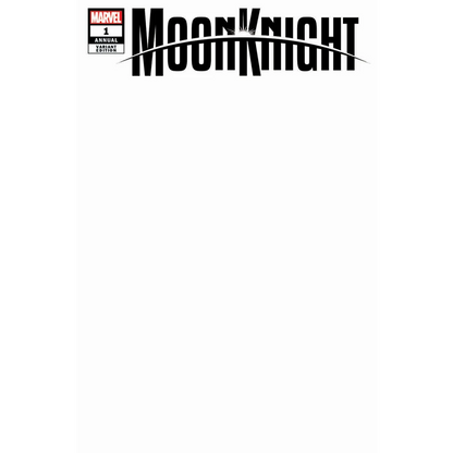 Moon Knight Annual 1 Preorder Blank Cover Edition comic