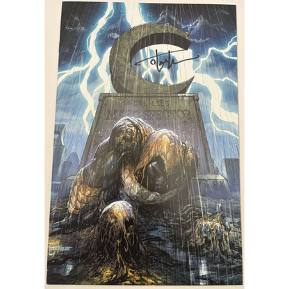 Signed Moon Knight comic by Tyler Kirkham with dark stormy cover from Unknown Comics Tyler