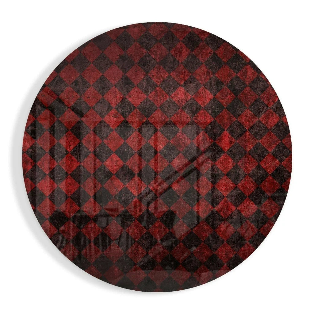 Bold Red Diamond Tempered Glass Art for Your Wall | Insigneart USA | vintageantiquesgifts.com