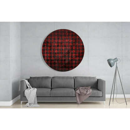 Bold Red Diamond Tempered Glass Art for Your Wall | Glass Wall Art Print | vintageantiquesgifts.com