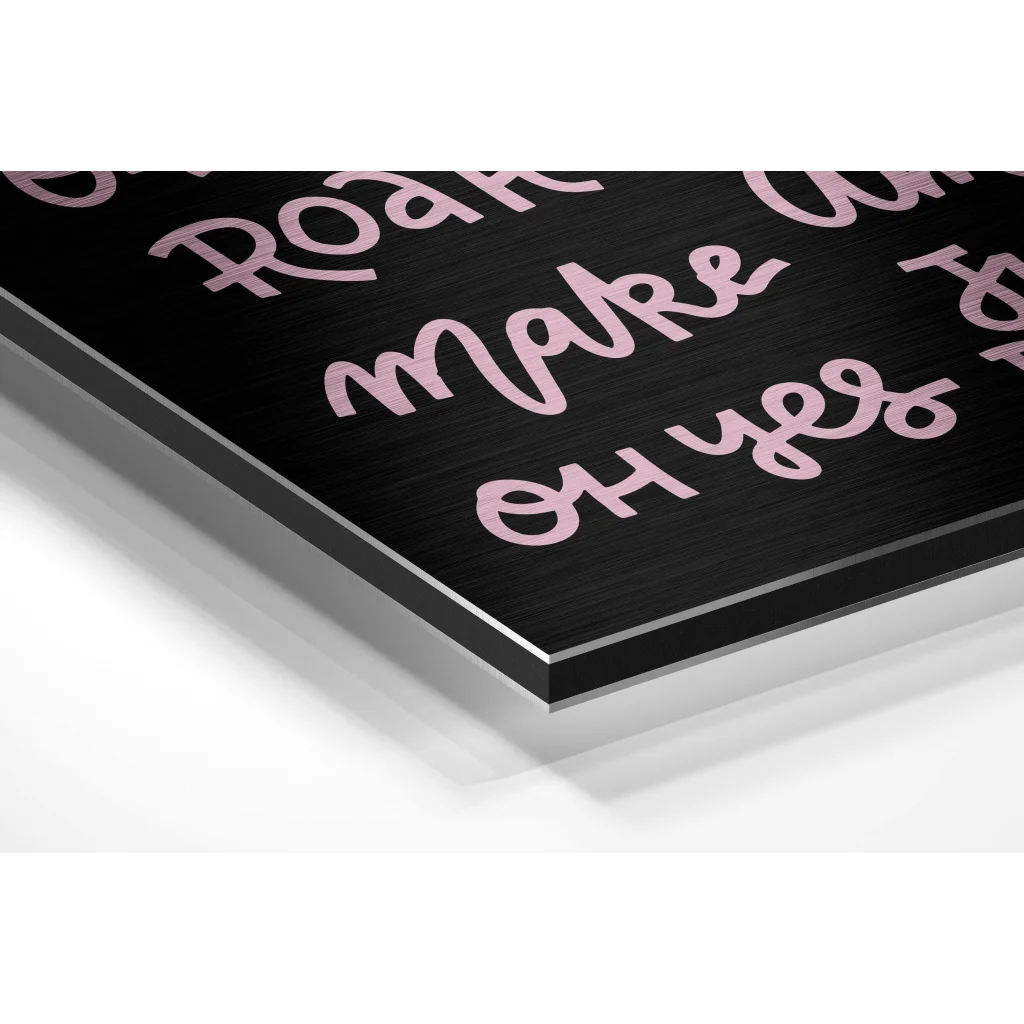 Motivation Brushed Aluminium Dibond Wall Art