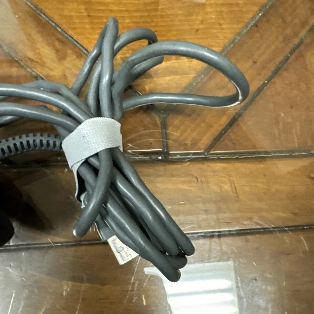 Motorola reader scanner DS4208 coiled gray power cord with velcro strap