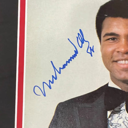 Muhammad Ali signed Sports Illustrated 1974 Sportsman of the Year framed