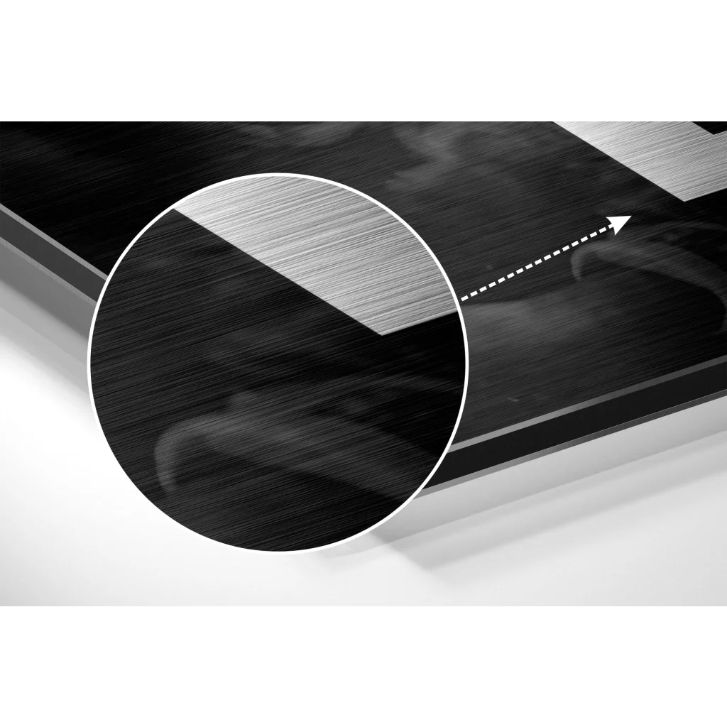 glass wall art Muhammad Ali Brushed Aluminium Dibond Wall Art