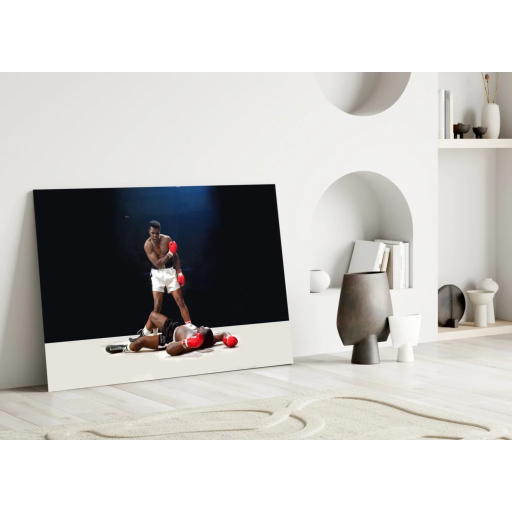 Muhammad Ali knockout canvas wall art print