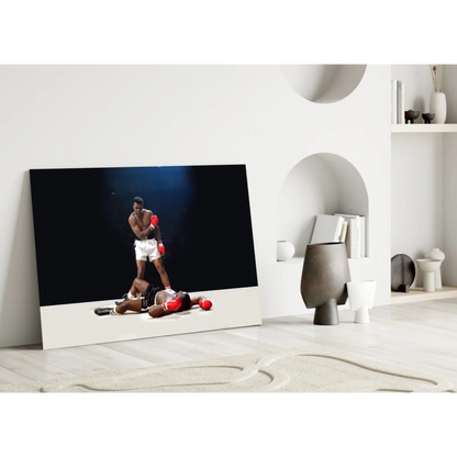 Muhammad Ali knockout canvas wall art print