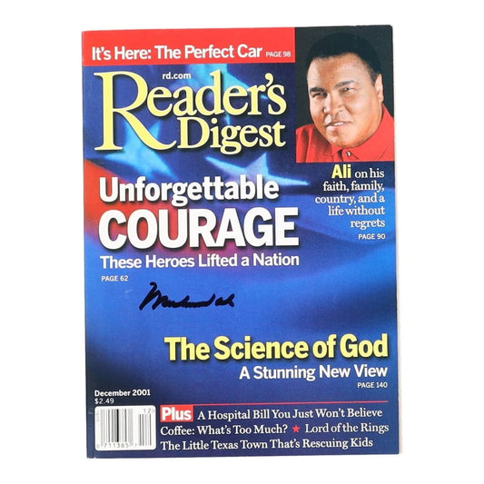 Muhammad Ali signed December 2001 Reader’s Digest magazine with Beckett Authentication