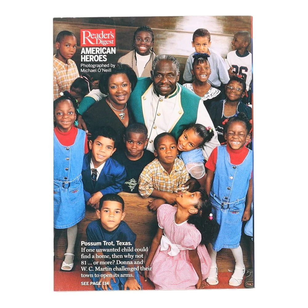 Muhammad Ali Signed Reader’s Digest cover with African American family and kids
