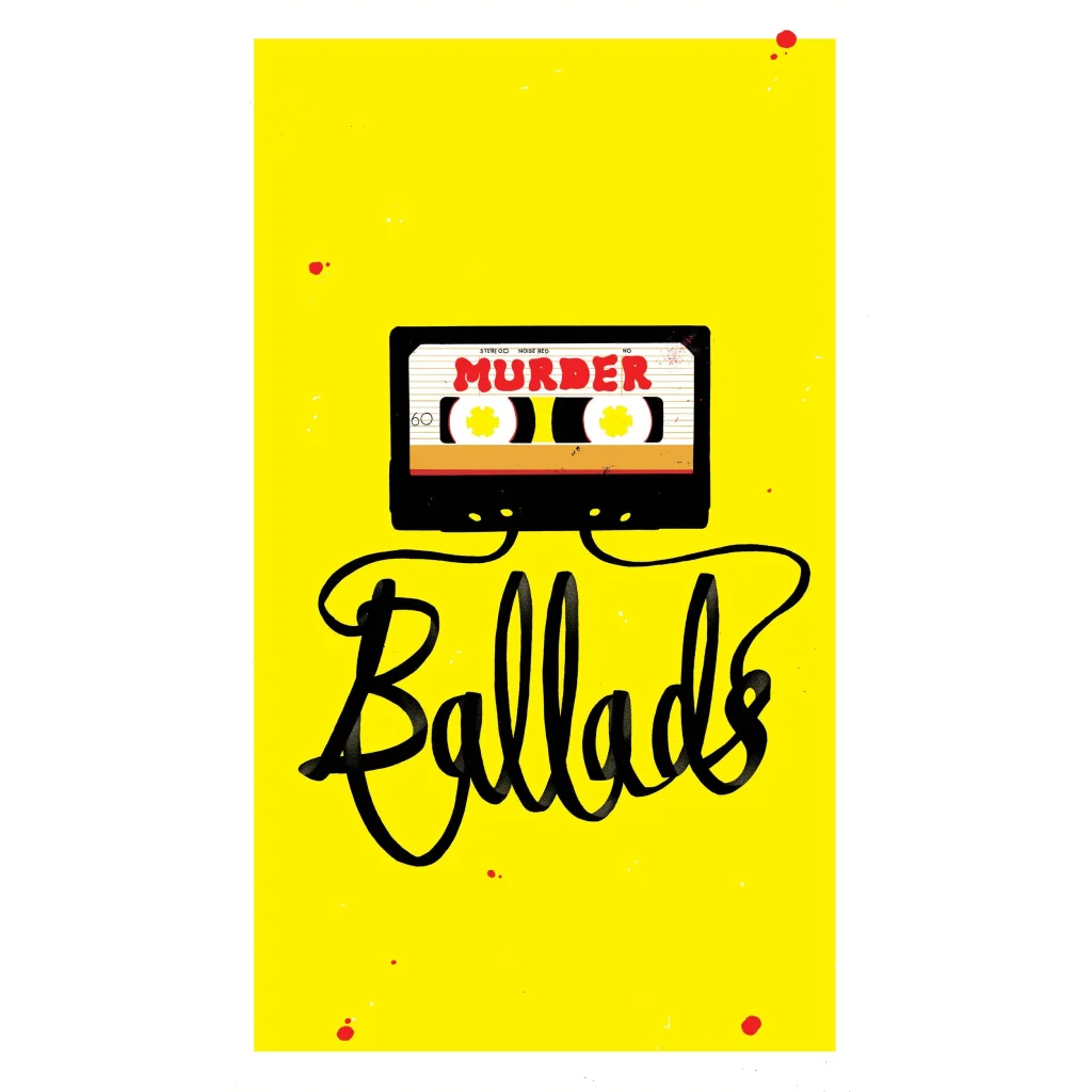 Black cassette with murder ballads label and handwritten Ballads for Dan Auerbach Robert Finley