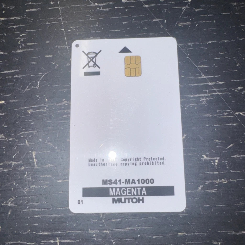 MUTOH ink smart chip card Ms41-MA1000 magenta with gold chip