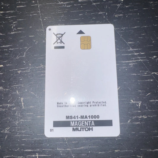 MUTOH ink smart chip card Ms41-MA1000 magenta with gold chip