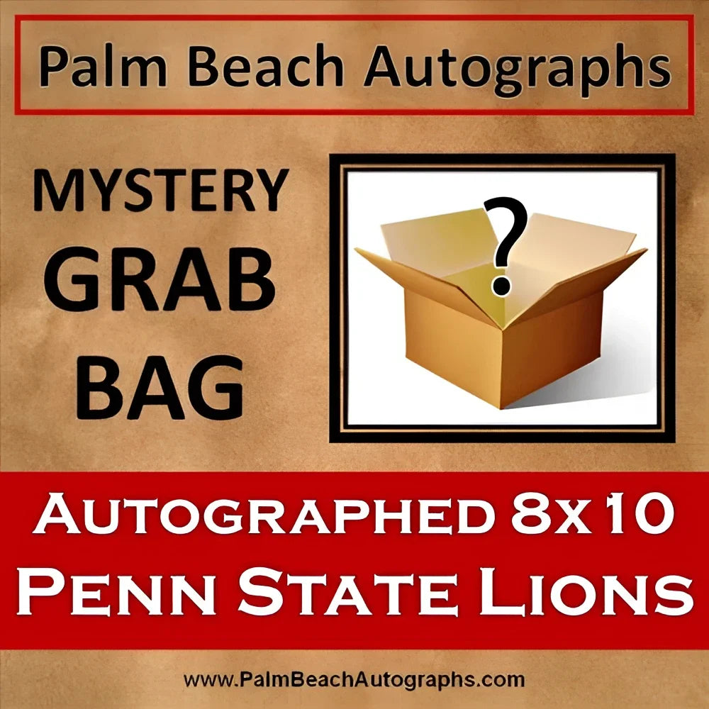 Mystery grab bag featuring an autographed 8x10 photo of penn state nittany lions memorabilia from palm beach autographs