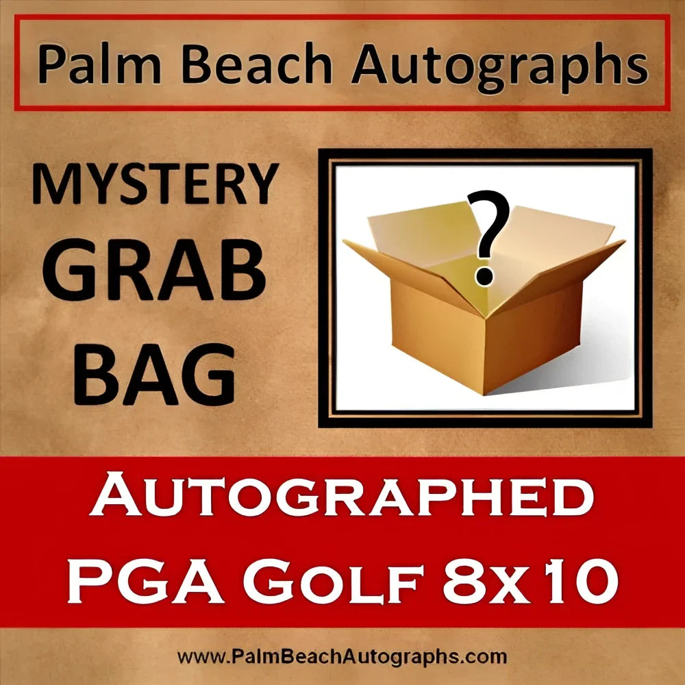 Mystery grab bag with autographed PGA 8x10 photo