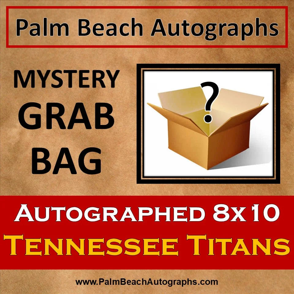 Mystery grab bag Tennessee Titans autographed 8x10 photo box