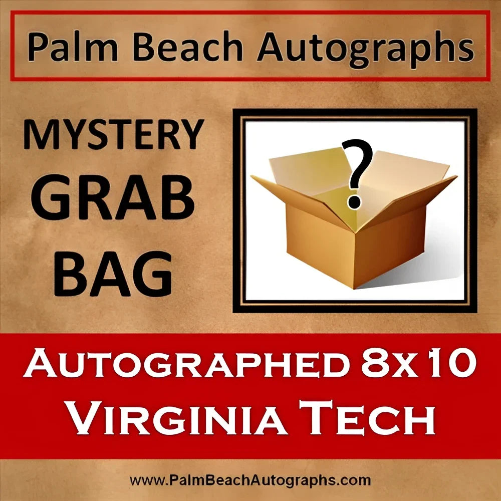 Mystery grab bag of autographed 8x10 Virginia Tech Hokies photo