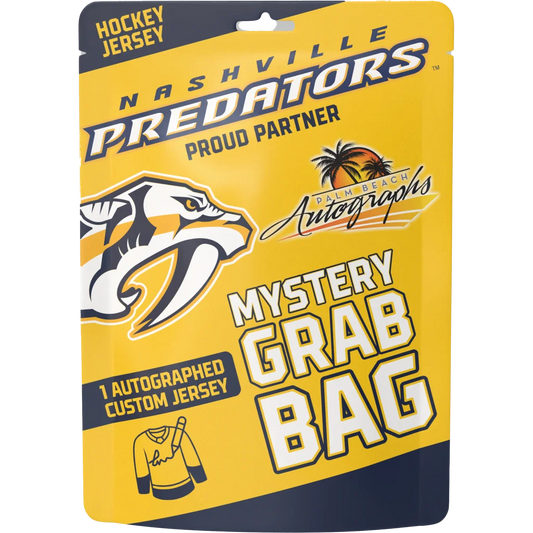 Mystery grab bag with autographed Nashville Predators hockey jersey