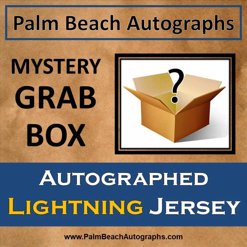 Mystery grab box with Tampa Bay Lightning autographed jersey surprise