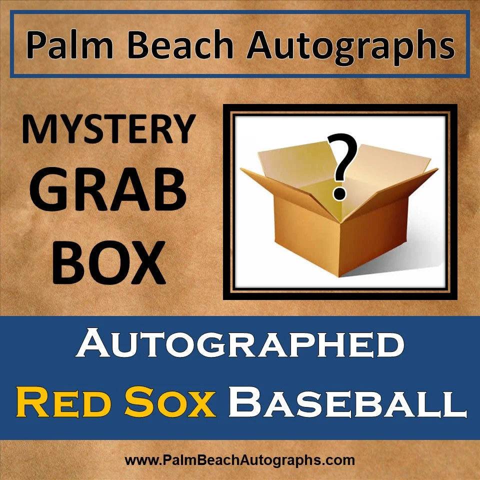 Mystery grab box with Boston Red Sox player autographed baseball