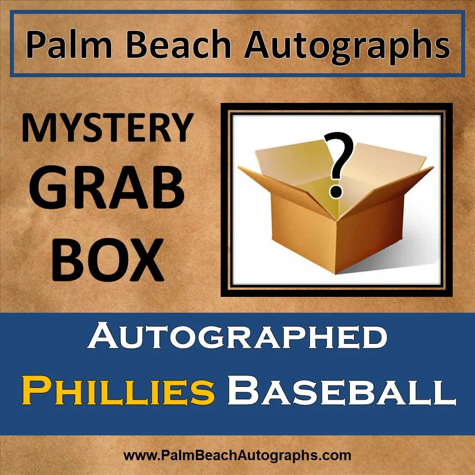 Philadelphia Phillies player autographed MLB baseball mystery grab box