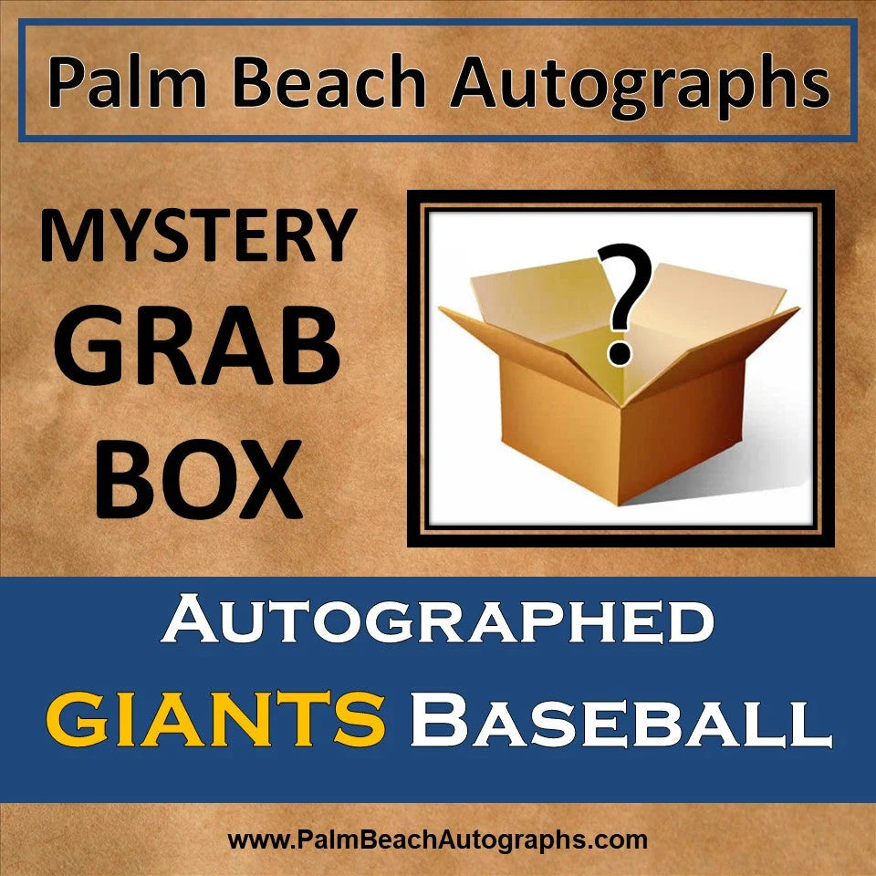 Mystery grab box with San Francisco Giants player autographed MLB baseball
