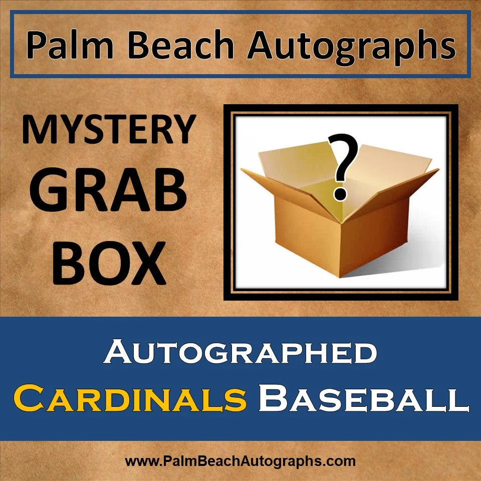 Mystery grab box with St. Louis Cardinals player autographed MLB baseball
