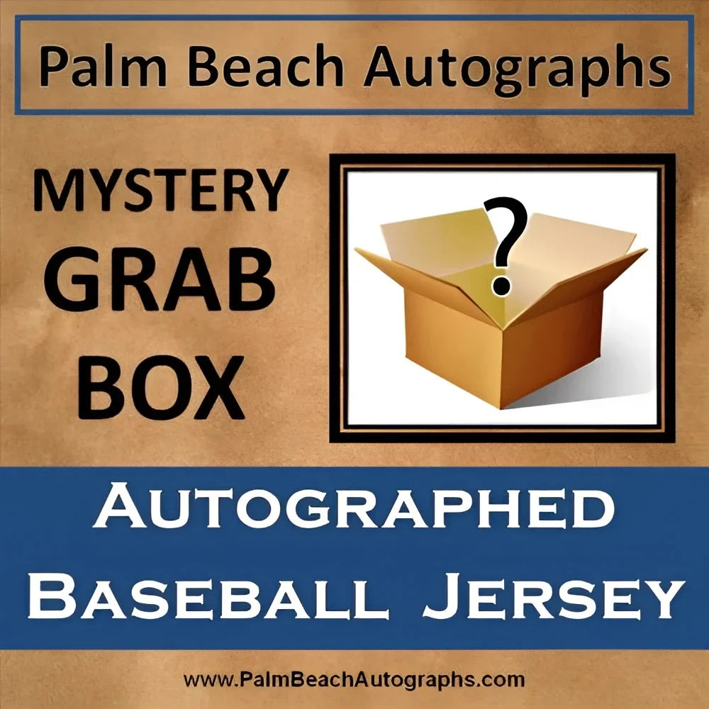 Brown cardboard mystery grab box with question mark for baseball jersey edition