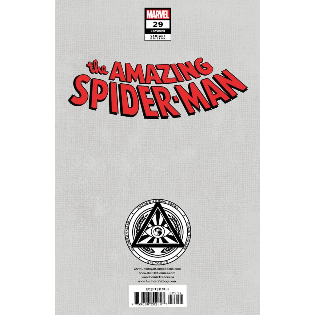 Nathan Szerdy Amazing Spider Man 29 comic book cover art for collectible display