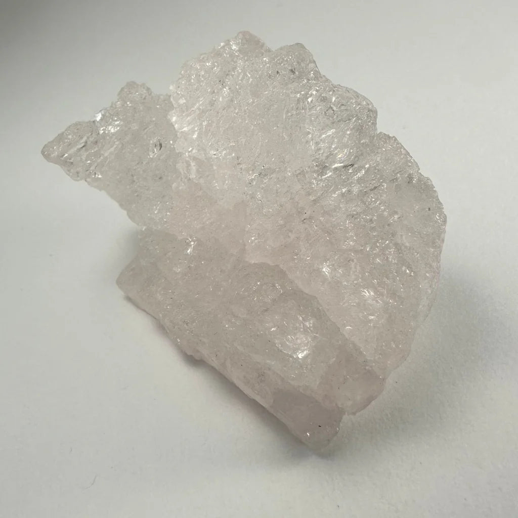 Naturally etched kunzite crystal from Brazil and Afghanistan