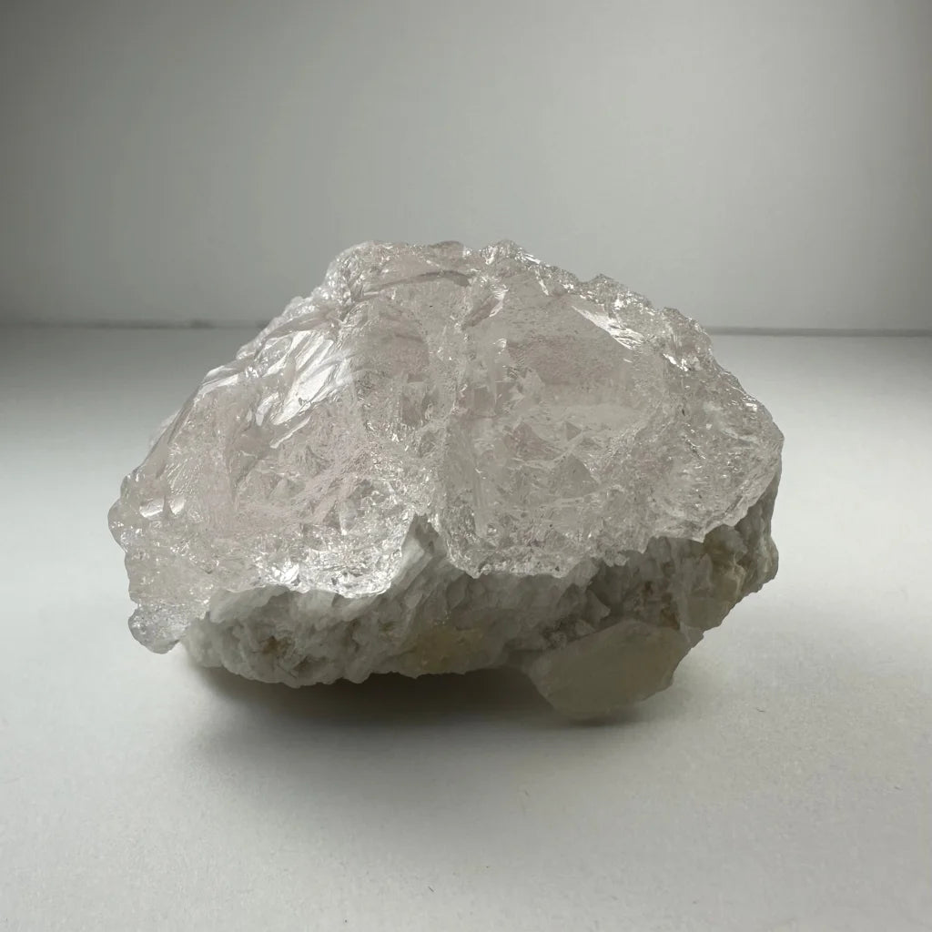 Naturally etched kunzite crystal from Brazil and Afghanistan