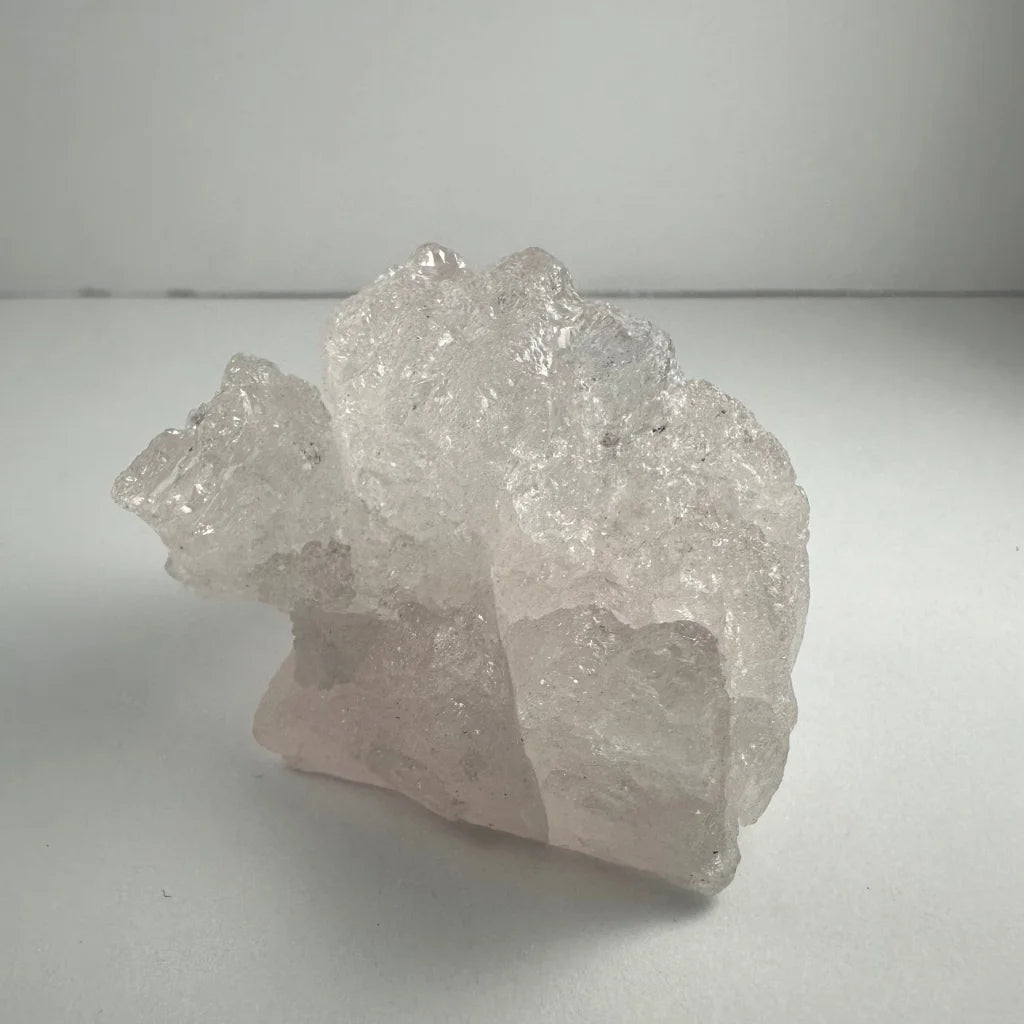 Naturally etched kunzite crystal from Brazil and Afghanistan