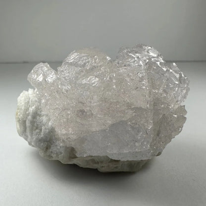 Naturally etched kunzite crystal geode from Brazil and Afghanistan